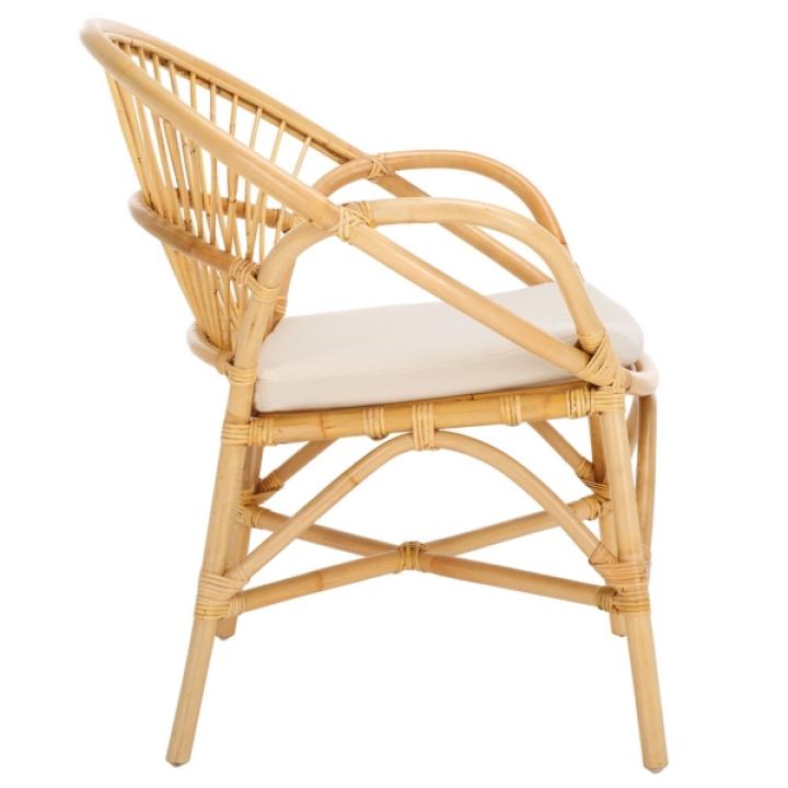Natural Rattan Scoop Mayme Accent Chair