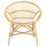 Natural Rattan Scoop Mayme Accent Chair