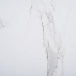 Brown Rattan and Faux Marble Sophie Accent Table