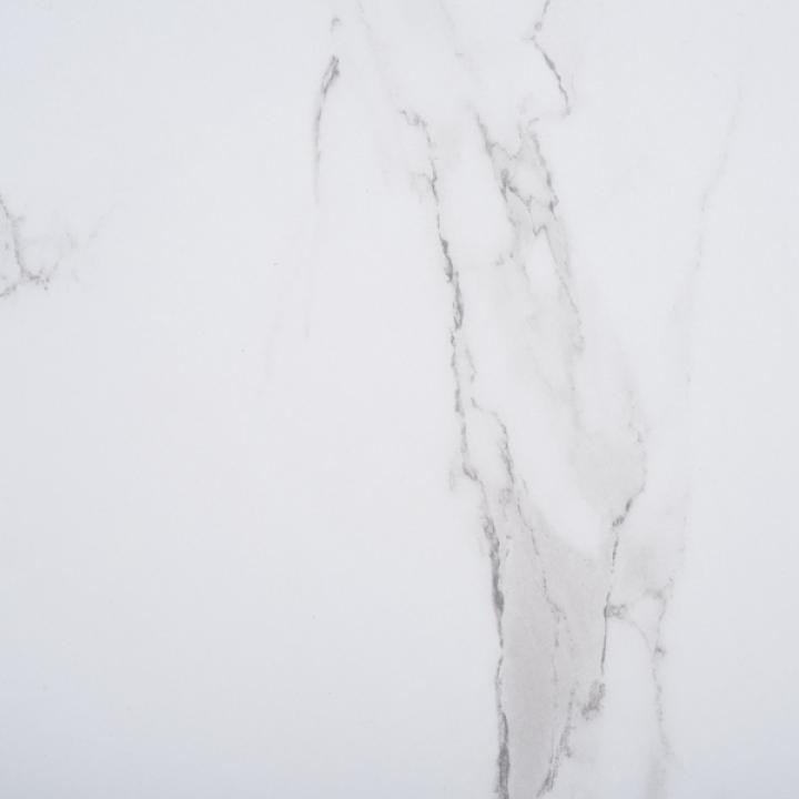 Brown Rattan and Faux Marble Sophie Accent Table