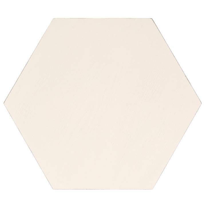 White and Natural Rattan Sophie Accent Table