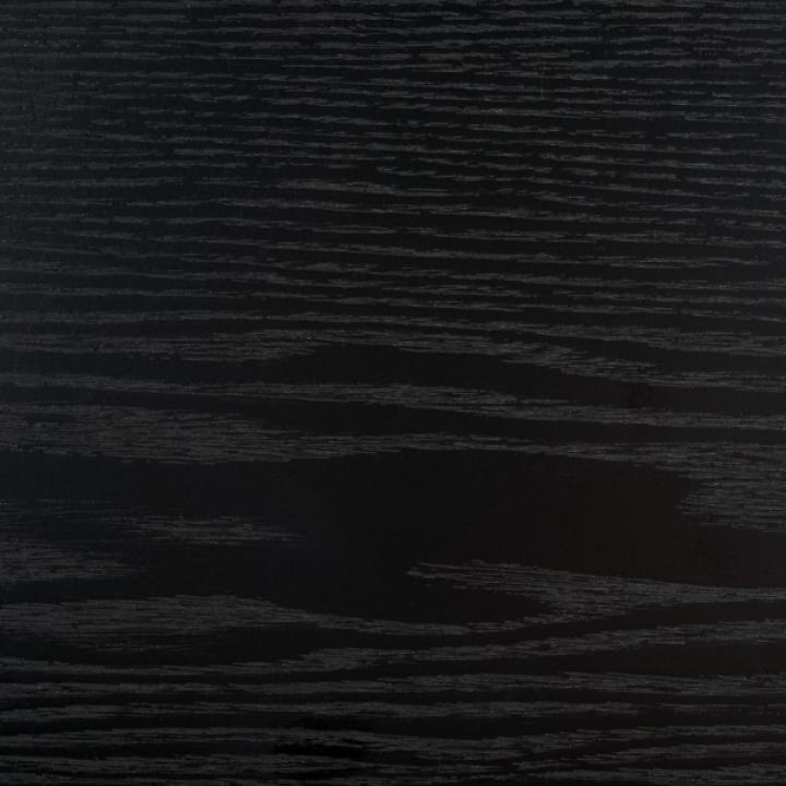 Black and Natural Rattan Sophie Accent Table