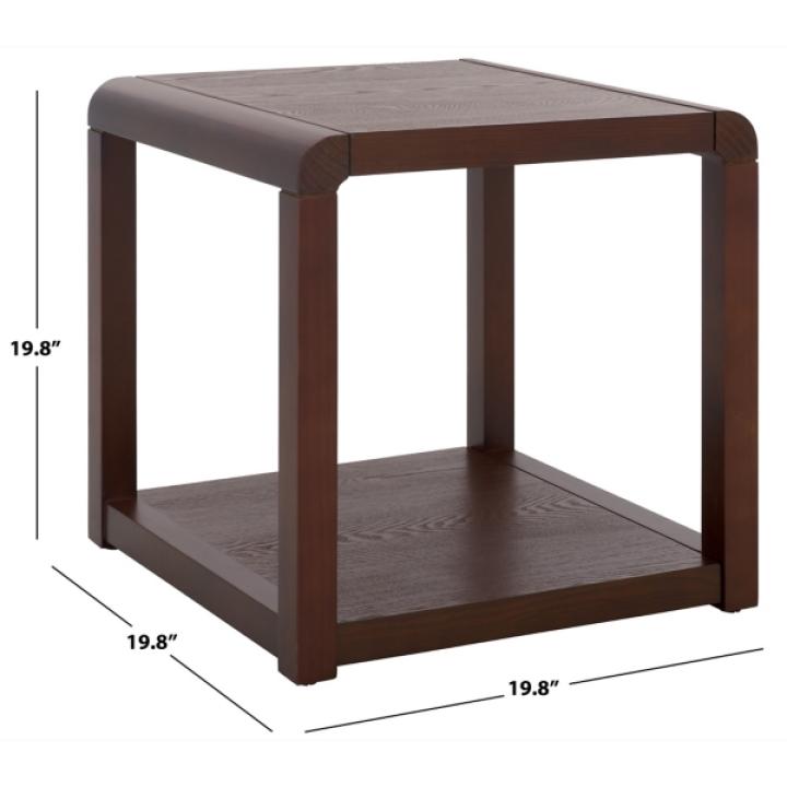 Brown Wood Tiered Tillie Accent Table