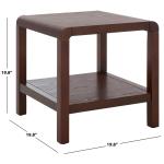 Brown Wood 1-Shelf Tillie Accent Table