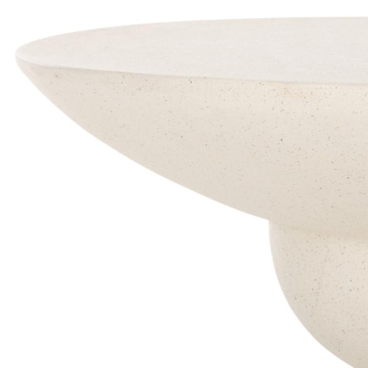 White Ciarra Modern Accent Table