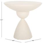 White Ciarra Modern Accent Table