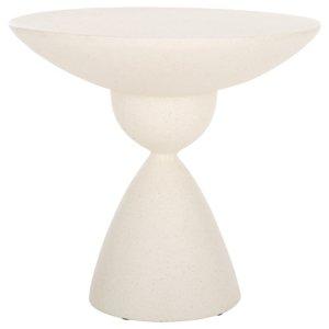 White Ciarra Modern Accent Table