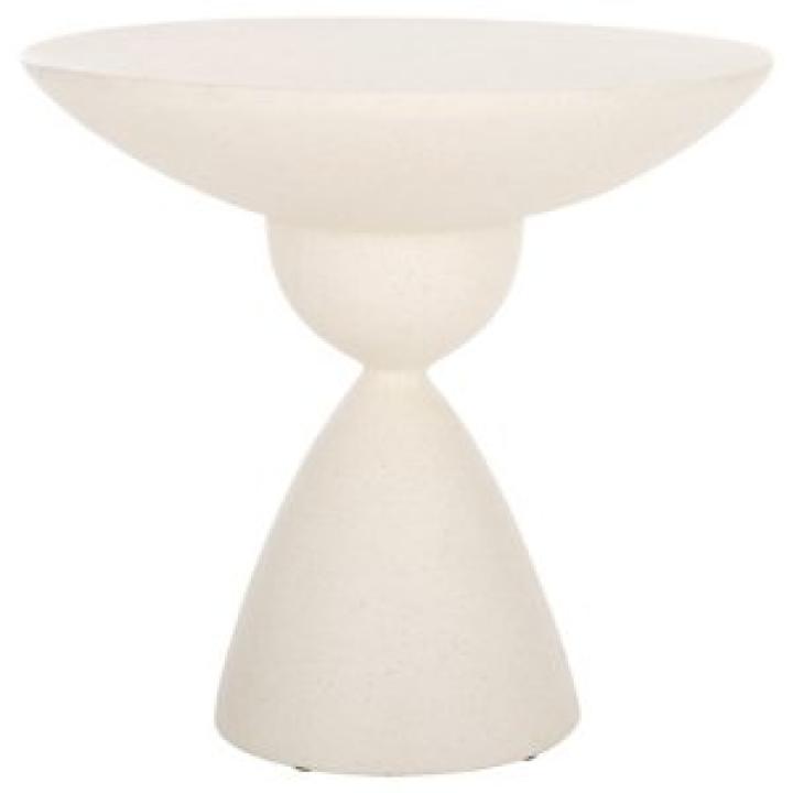 White Ciarra Modern Accent Table