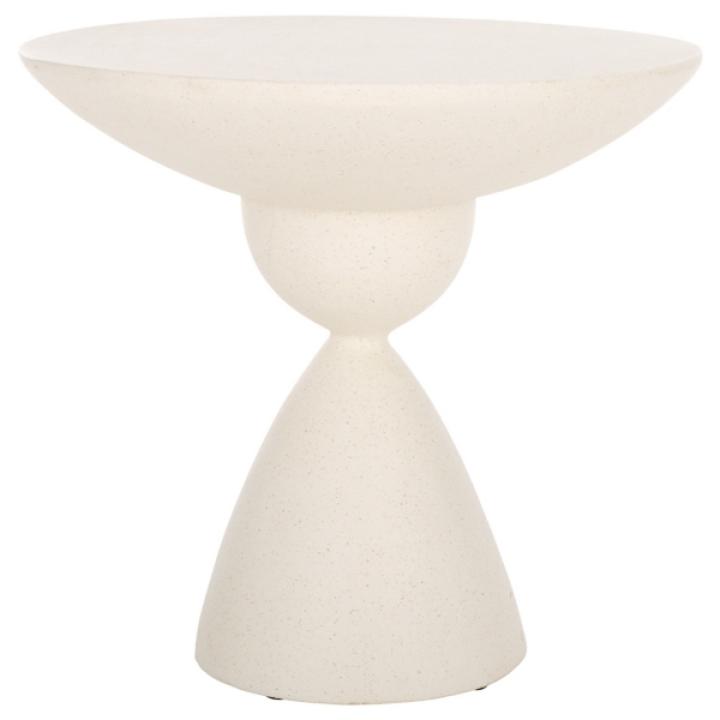 White Ciarra Modern Accent Table