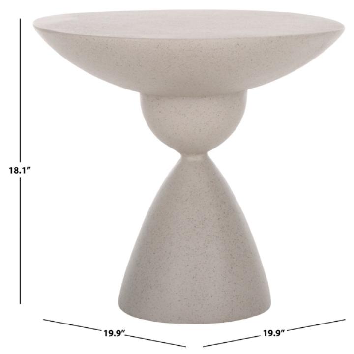 Gray Ciarra Modern Accent Table