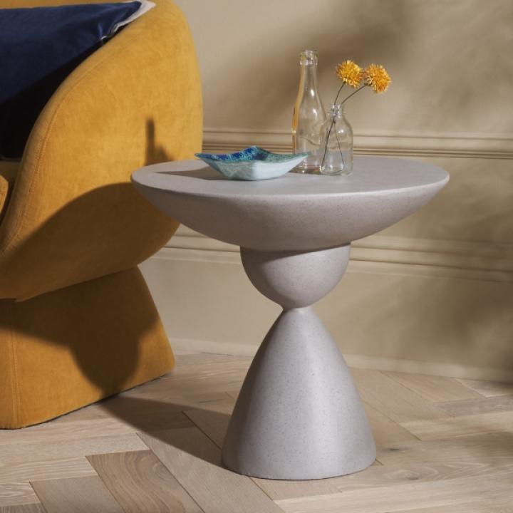 Gray Ciarra Modern Accent Table