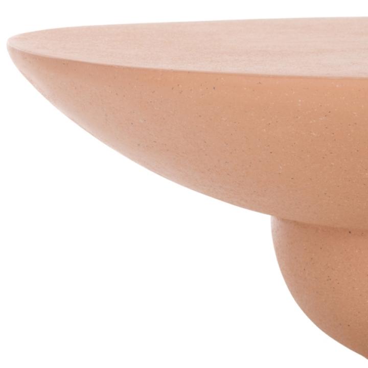 Orange Ciarra Modern Accent Table