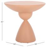 Orange Ciarra Modern Accent Table