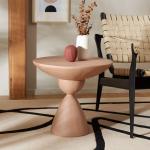 Orange Ciarra Modern Accent Table