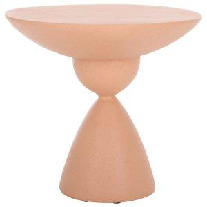 Orange Ciarra Modern Accent Table