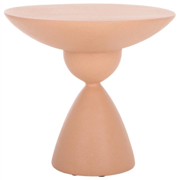 Orange Ciarra Modern Accent Table