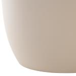 Beige Ceramic Bella Modern Accent Table, 18 in.
