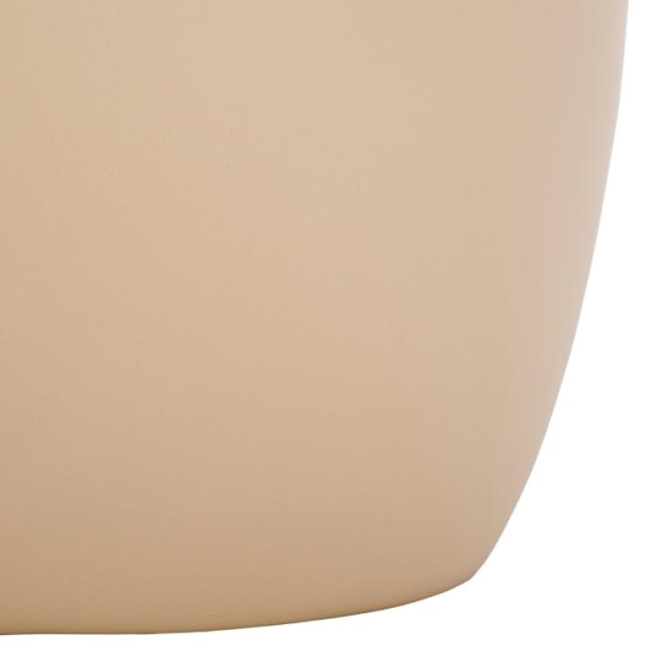 Beige Ceramic Bella Modern Accent Table, 16 in.