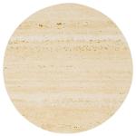 Beige Ceramic Bella Modern Accent Table, 16 in.