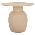 Beige Ceramic Bella Modern Accent Table, 16 in.