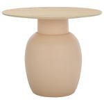 Beige Ceramic Bella Modern Accent Table, 16 in.