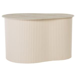 Large Beige Ceramic Sally Accent Table