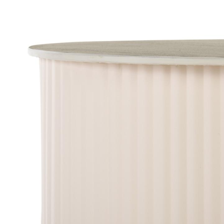 Large Beige Ceramic Sally Accent Table