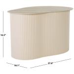 Large Beige Ceramic Sally Accent Table