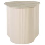 Large Beige Ceramic Sally Accent Table
