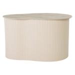 Large Beige Ceramic Sally Accent Table