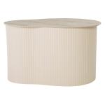 Large Beige Ceramic Sally Accent Table