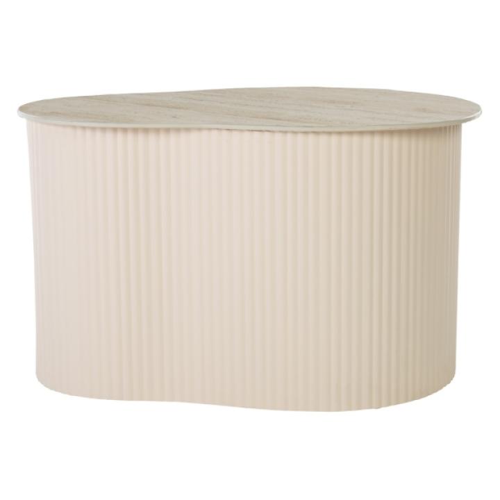 Large Beige Ceramic Sally Accent Table