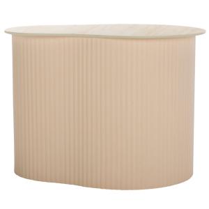 Medium Beige Ceramic Sally Accent Table