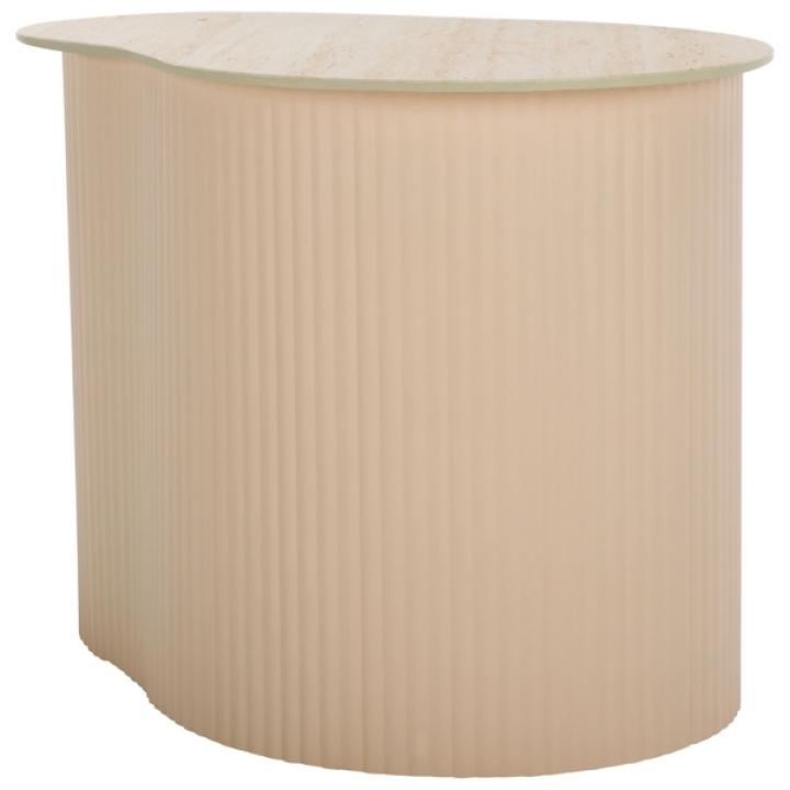 Medium Beige Ceramic Sally Accent Table