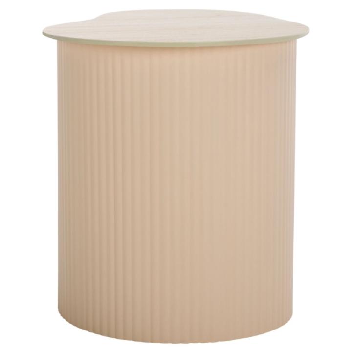 Medium Beige Ceramic Sally Accent Table