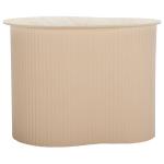 Medium Beige Ceramic Sally Accent Table