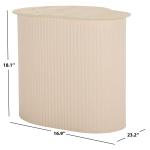 Small Beige Ceramic Sally Accent Table