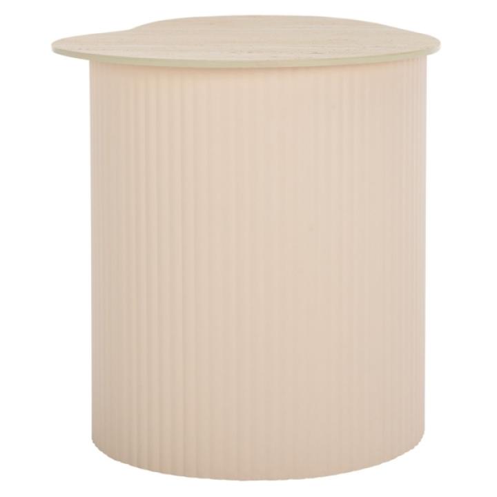 Small Beige Ceramic Sally Accent Table