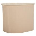 Small Beige Ceramic Sally Accent Table
