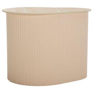 Small Beige Ceramic Sally Accent Table