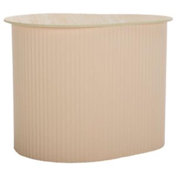 Small Beige Ceramic Sally Accent Table