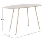 Beige Stone Dixie Accent Table, 17 in.