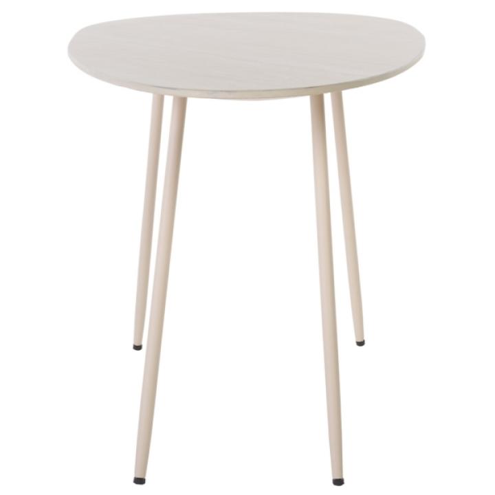Beige Stone Dixie Accent Table, 17 in.