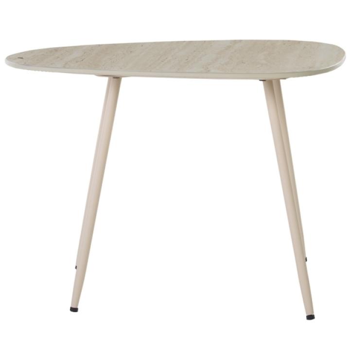 Beige Stone Dixie Accent Table, 16 in.