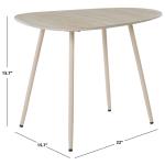 Beige Stone Dixie Accent Table, 16 in.