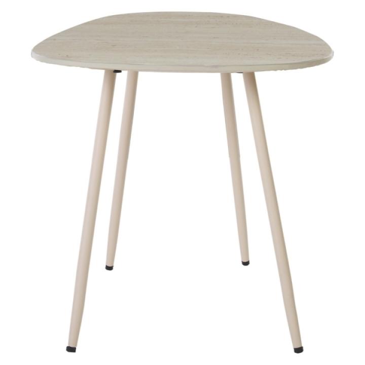 Beige Stone Dixie Accent Table, 16 in.