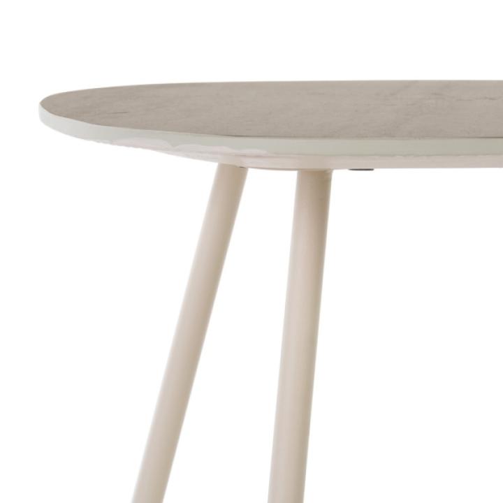 Beige Stone Dixie Accent Table, 15 in.