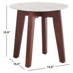 Marble Walnut Cheyenne Accent Table