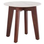 Marble Walnut Cheyenne Accent Table