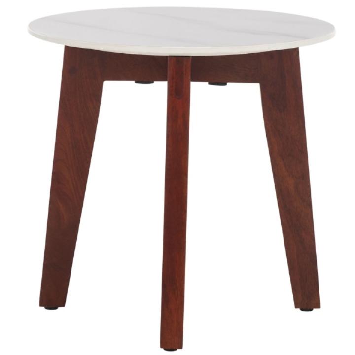 Marble Walnut Cheyenne Accent Table